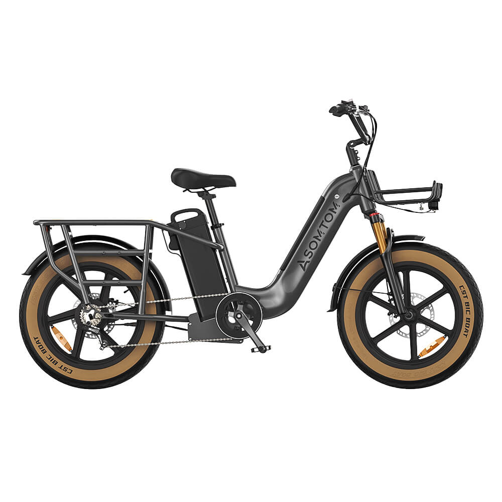 MAMMOTH Low-Step Cargo E-Bike – Dual Battery for Urban Living