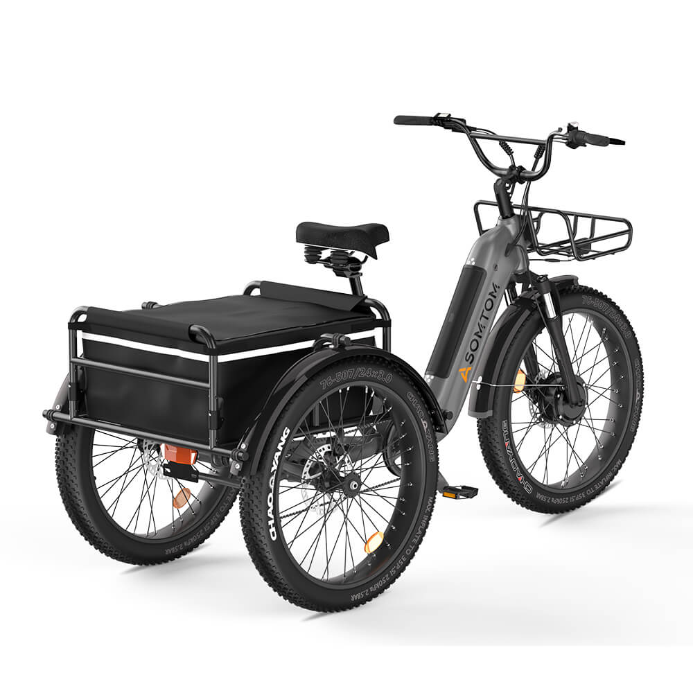 Electric cargo outlet trike